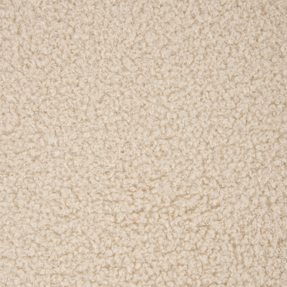 Poltrona da Soggiorno Senza Braccioli bouclè beige chiaro capitonnè Verticale Gambe In Legno