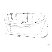 Divano da giardino in rattan naturale con cuscini esterno elegante stile boho