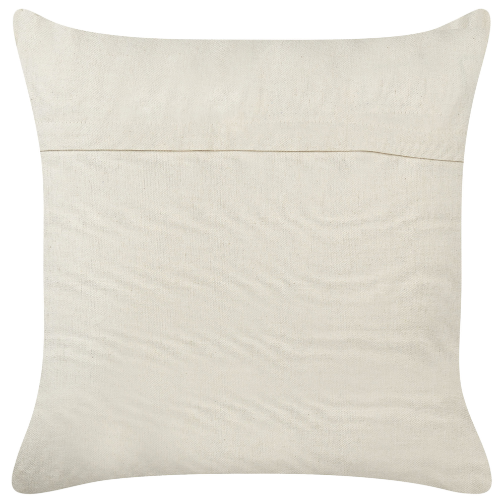 Set di 2 cuscini decorativi in cotone bianco 45 x 45 cm sfoderabili Accessori moderni per la camera da letto Soggiorno