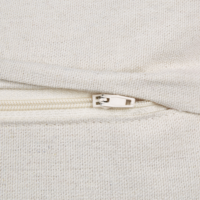 Set di 2 cuscini decorativi in cotone bianco 45 x 45 cm sfoderabili Accessori moderni per la camera da letto Soggiorno