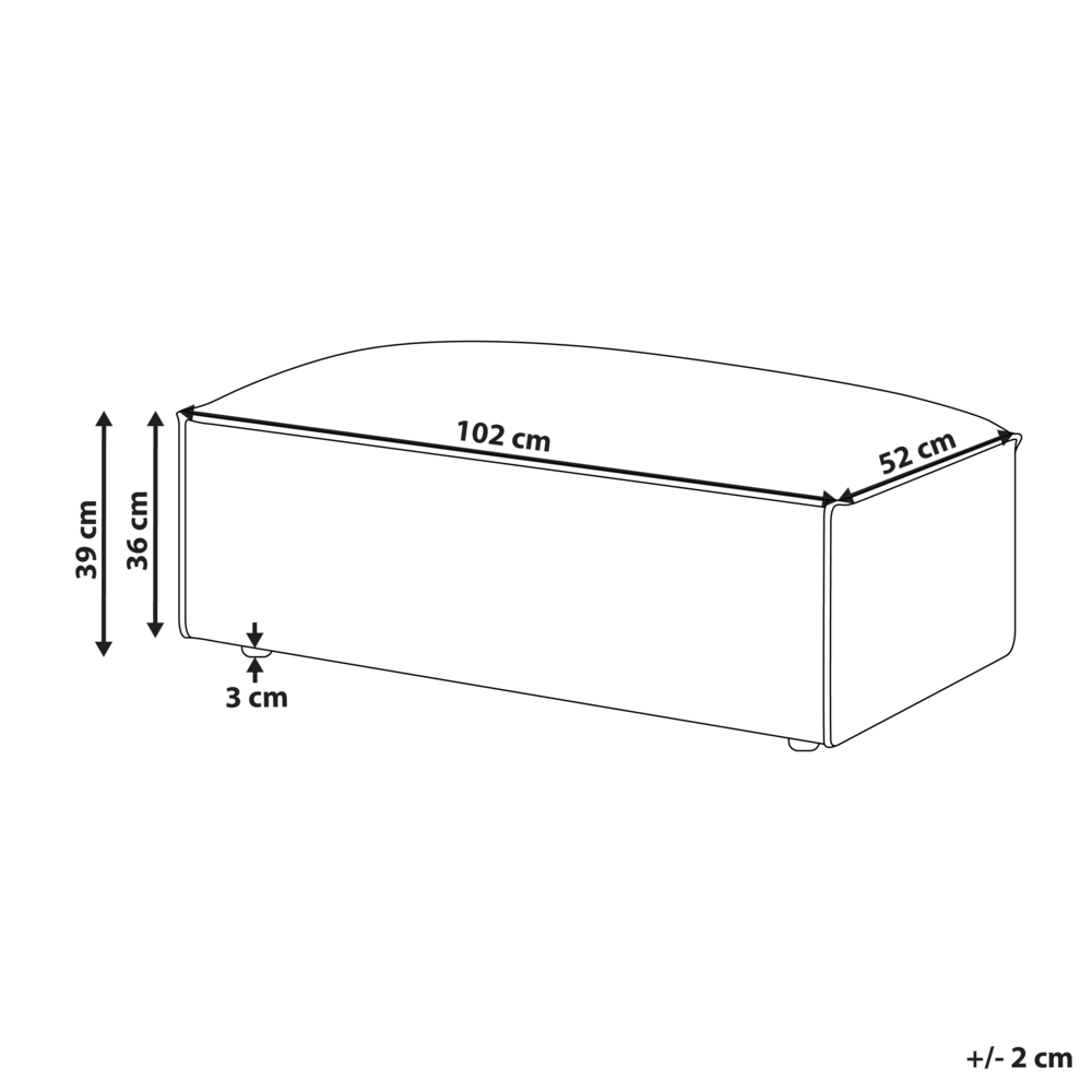 Poggiapiedi in velluto beige Pouf poggiapiedi Stile minimalista