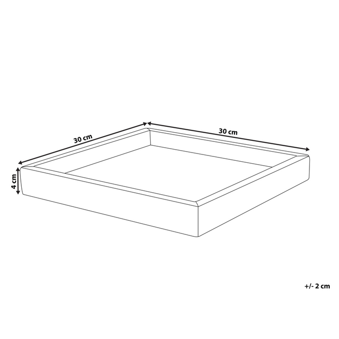 Vassoio decorativo in marmo bianco quadrato Stile moderno Home Decor