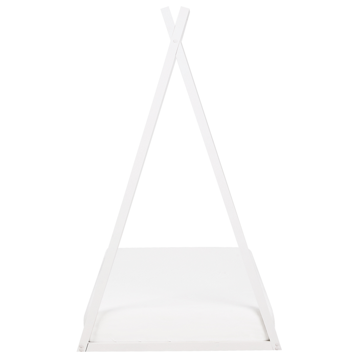 Letto per bambini con baldacchino in legno di pino bianco 90 x 200 cm cameretta elegante