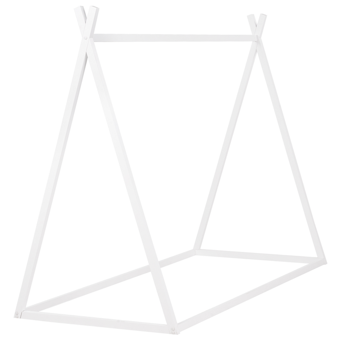 Letto per bambini con baldacchino in legno di pino bianco 90 x 200 cm cameretta elegante