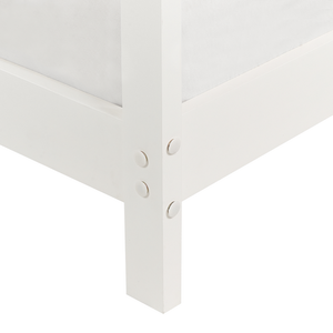 Letto per bambini con baldacchino e base in legno di pino bianco 90 x 200 cm cameretta