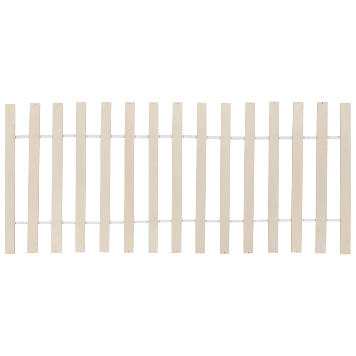 Letto per bambini con baldacchino e rete in legno di pino bianco 90 x 200 cm cemeretta