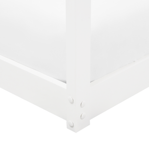 Letto a castello in legno bianco 90 x 200 cm letto cameretta a forma di casa