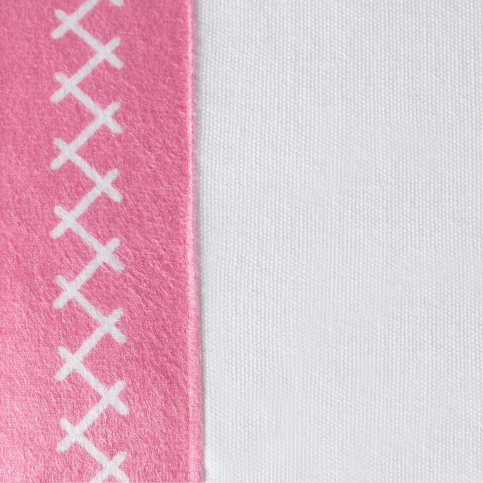 Set di 2 cuscini decorativi Rosa Bianco Cotone 30 x 50 cm con frange Cuscino moderno rettangolare Accessori decorativi Boho