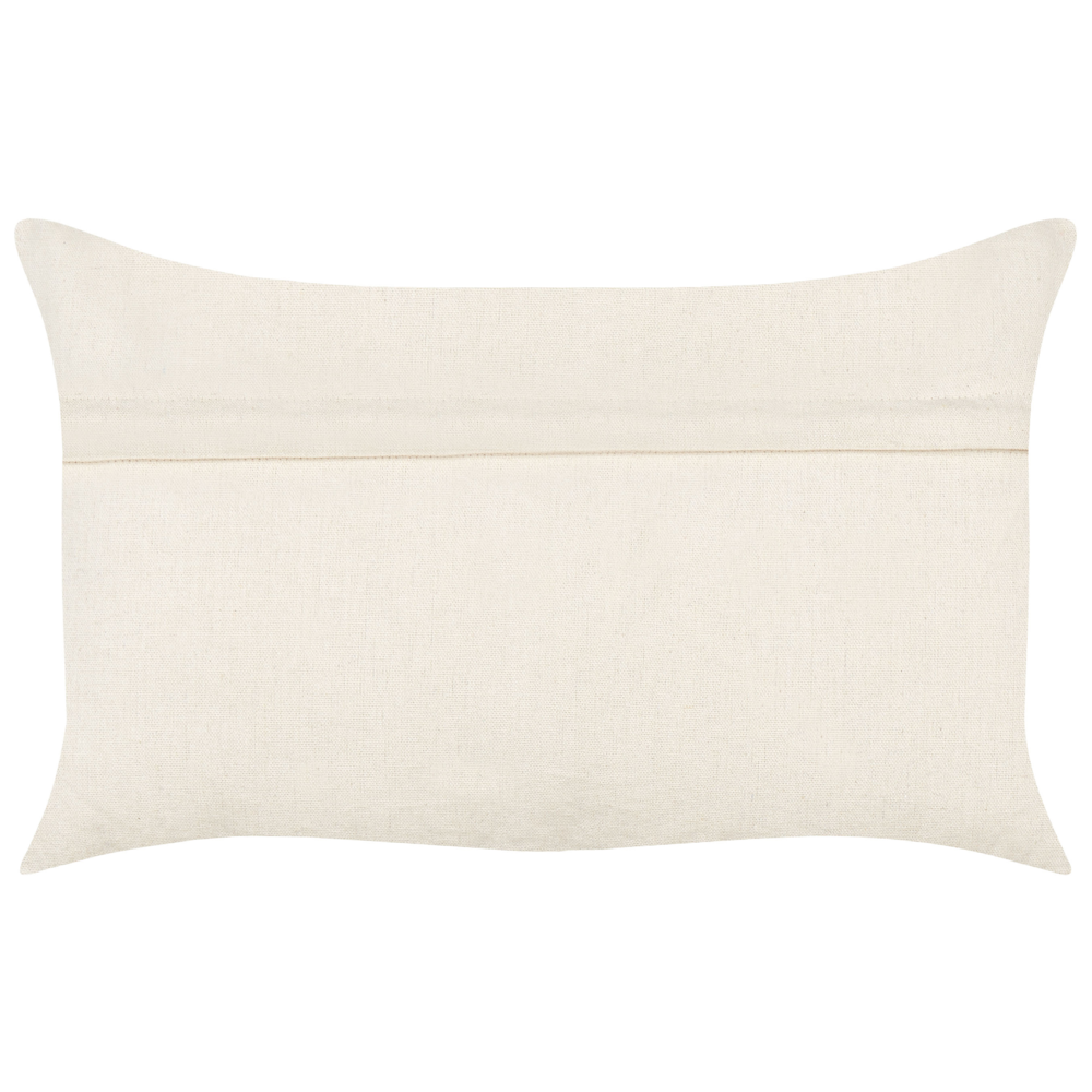 2 cuscini decorativi in cotone giallo 30 x 50 cm con testo bianco