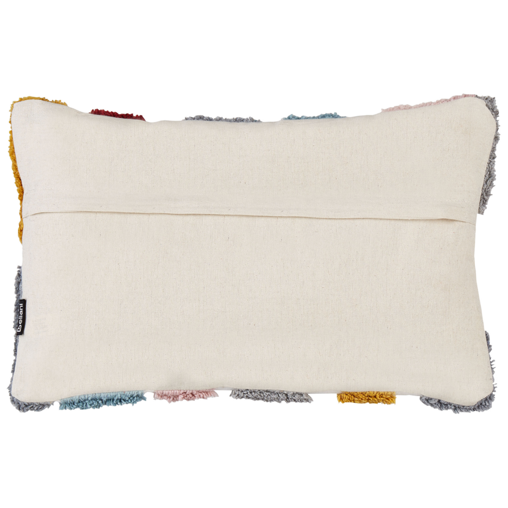 2 cuscini decorativi in cotone multicolore 30 x 50 cm con motivo astratto