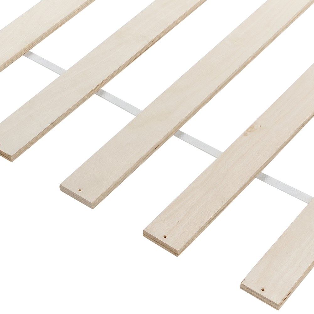 Letto singolo a doghe in legno di pino rosa pastello 90 x 200 cm stile moderno