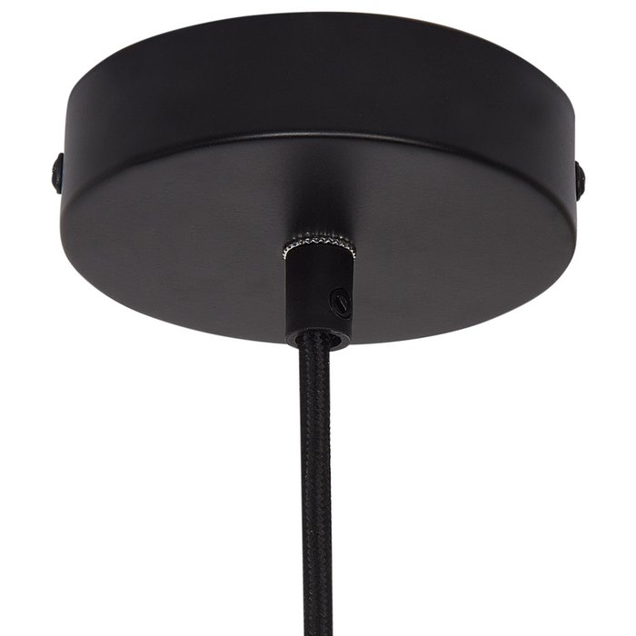 Lampada a sospensione Paralume di iuta naturale Base di ferro nero Lampo boho a sospensione Soggiorno Camera da letto Corridoio