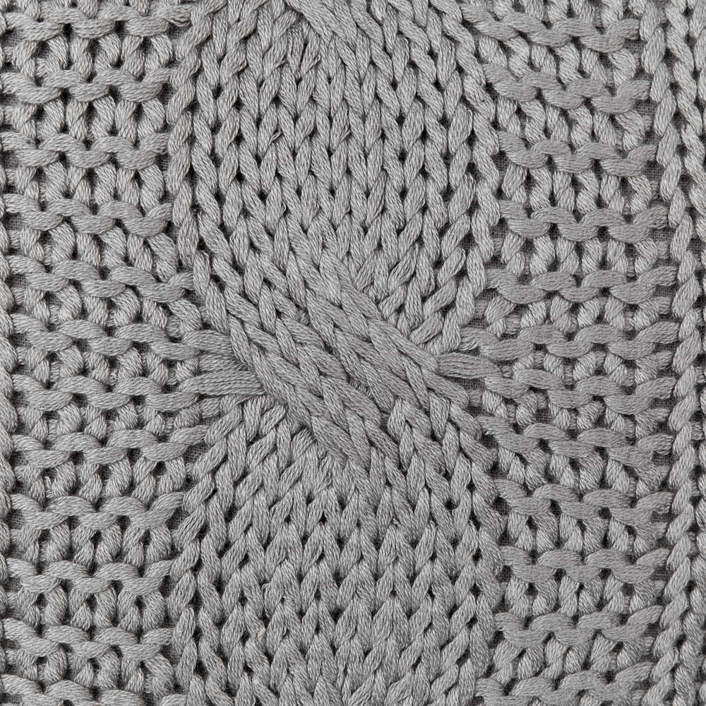 Set di 2 cuscini in cotone grigio 45 x 45 cm morbida imbottitura divano soggiorno