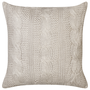 Set di 2 cuscini in cotone tortora 45 x 45 cm morbida imbottitura divano soggiorno