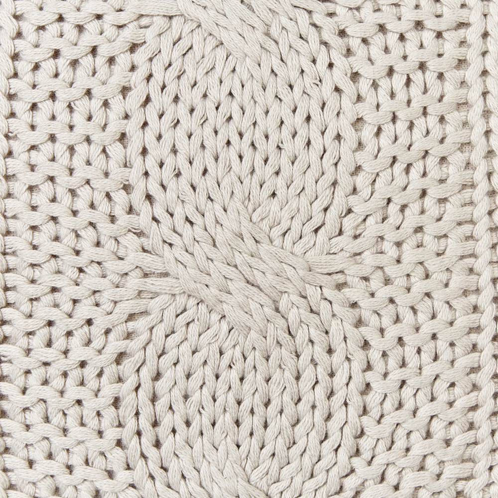 Set di 2 cuscini in cotone tortora 45 x 45 cm morbida imbottitura divano soggiorno