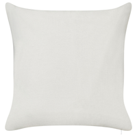 Set di 2 cuscini in cotone ricamati con motivo bianco e verde 45 x 45 cm morbida imbottitura