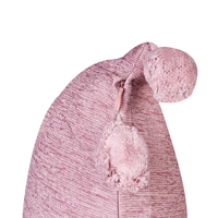 Set di 2 cuscini in cotone ricamati con motivo semplice rosa 60 x 60 cm morbida imbottitura