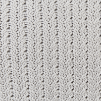 Set di 2 cuscini decorativi in cotone grigio 45 x 45 cm lavorati a maglia e sfoderabili quadrati accessori moderni per la decorazione.