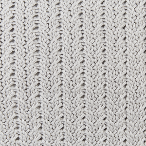 Set di 2 cuscini decorativi in cotone grigio 45 x 45 cm lavorati a maglia e sfoderabili quadrati accessori moderni per la decorazione.