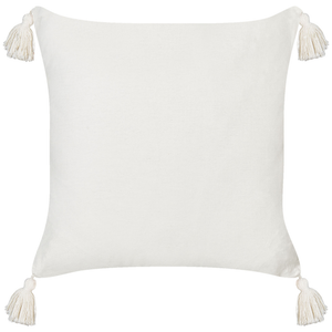 Set di 2 cuscini decorativi in cotone bianco e rosso 45 x 45 cm Motivo cuori sfoderabile Quadrato Accessori decorativi moderni