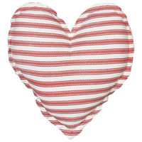 Set di 2 cuscini decorativi in cotone bianco e rosso 45 x 45 cm Cuori sfoderabili Accessori decorativi moderni