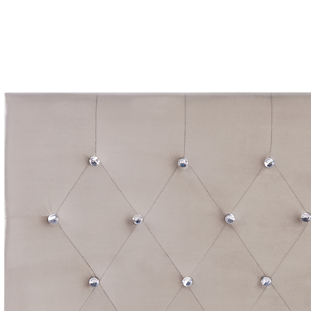 Letto matrimoniale imbottito in velluto tortora  con contenitore 180 x 200 cm salvaspazio camera da letto moderna