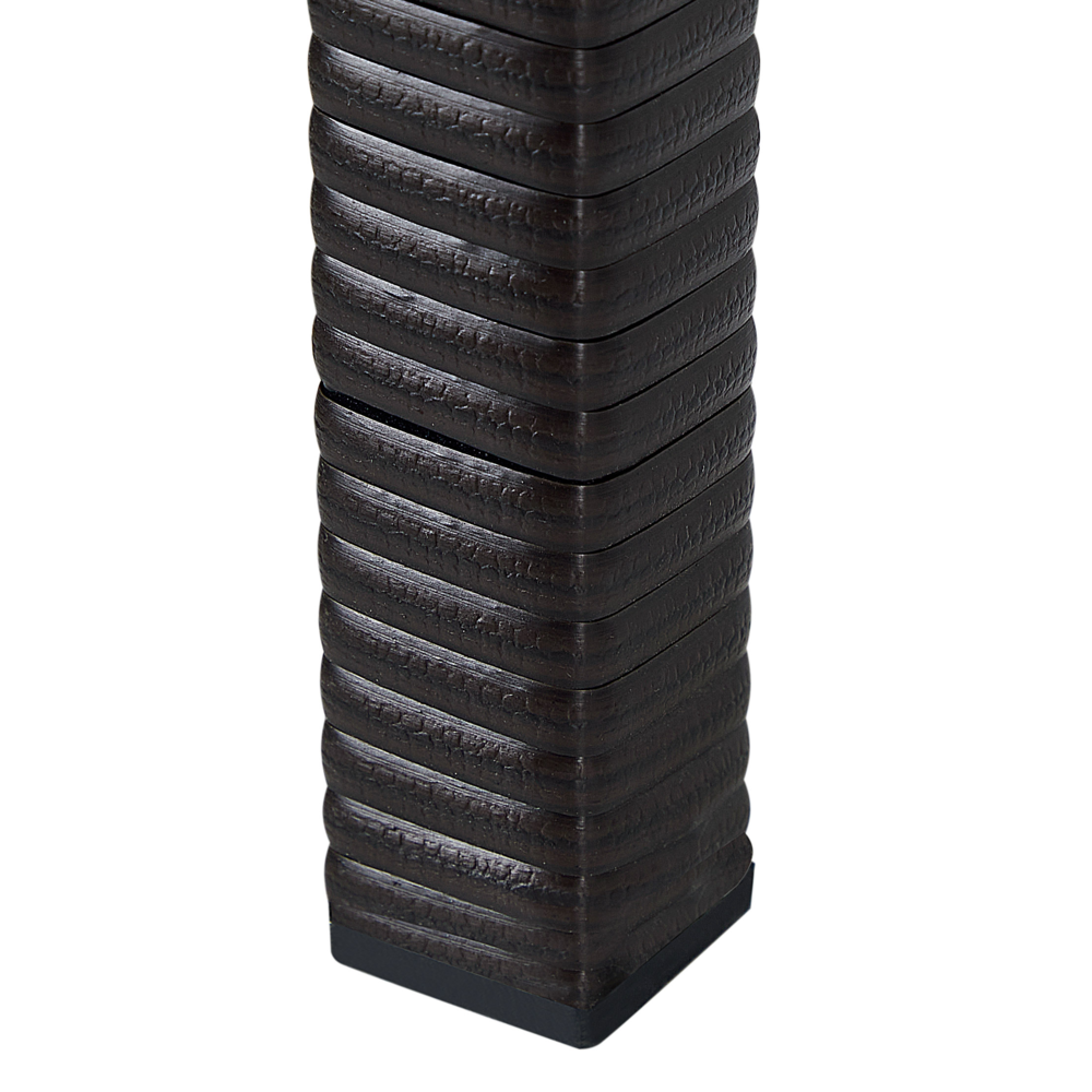 Fioriera da giardino in finto rattan marrone con 3 inserti per interni e per esterni