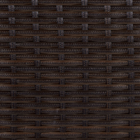 Fioriera da giardino in finto rattan marrone con 3 inserti per interni e per esterni