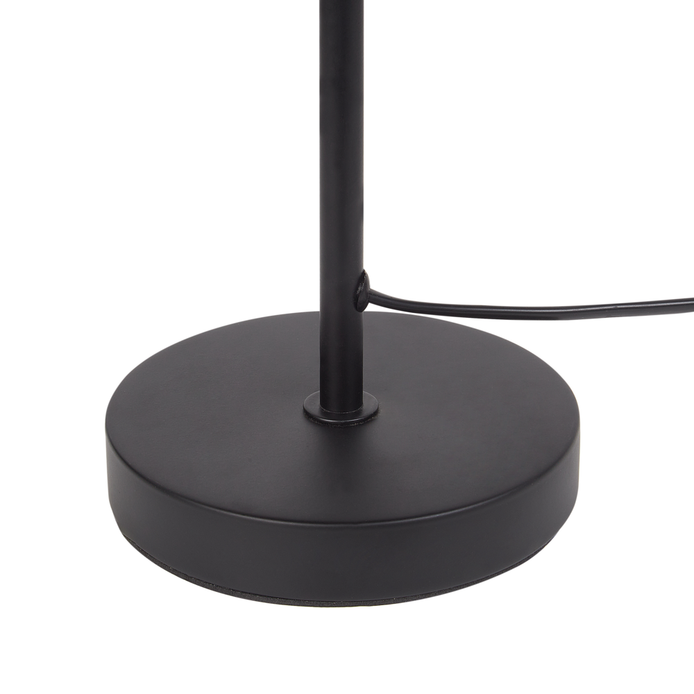 Lampada da tavolo con paralume in corda di carta beige e giallo stile boho soggiorno camera da letto