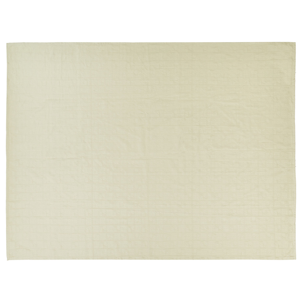 Copriletto decorativo in cotone beige 150 x 200 cm biancheria da letto design classico camera da letto