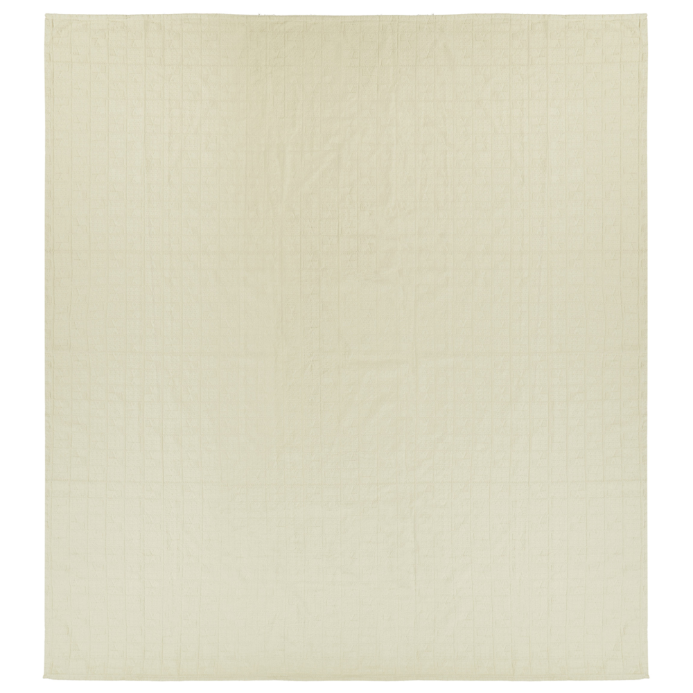 Copriletto decorativo in cotone beige 200 x 220 cm biancheria da letto design classico camera da letto