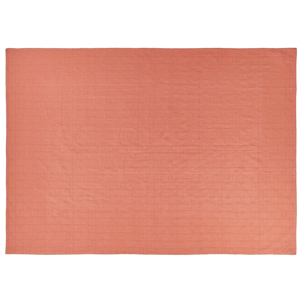 Copriletto decorativo in cotone rosso 150 x 200 cm biancheria da letto design classico camera da letto