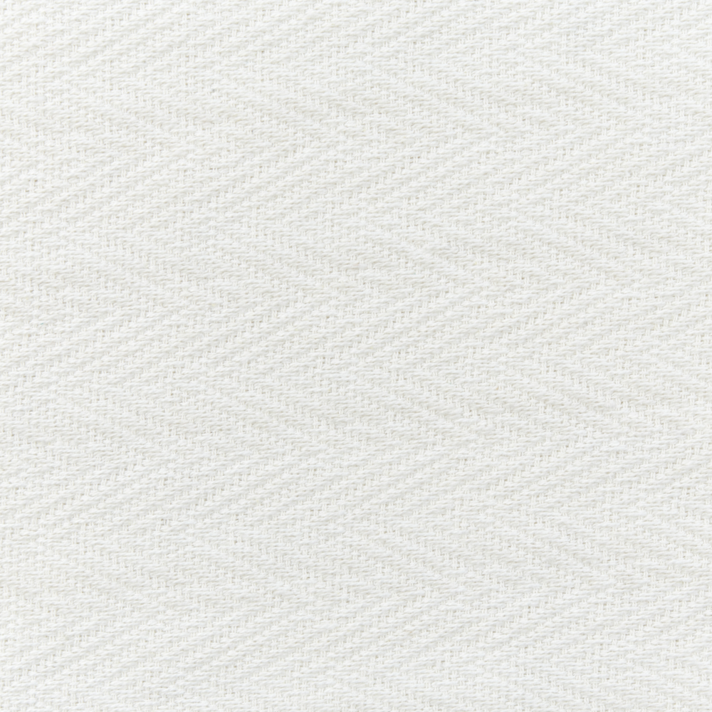 Coperta in cotone bianco 200 x 220 cm decorativa con frange a motivo Chevron Camera da letto Soggiorno