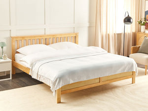 Coperta in cotone bianco 220 x 240 cm decorativa con frange a motivo Chevron Camera da letto Soggiorno