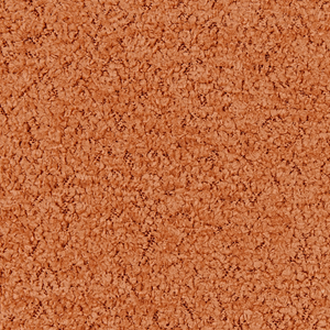 Sedia a dondolo in tessuto poliestere boucle arancione Rivestimento in metallo Gambe a pattini Design tradizionale e retrò