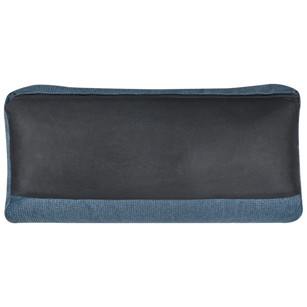 Divano Angolare in tessuto di ciniglia versione sinistra Rivestimento In Poliestere Blu Con Poggiatesta Regolabile Chaise longue Design Moderno