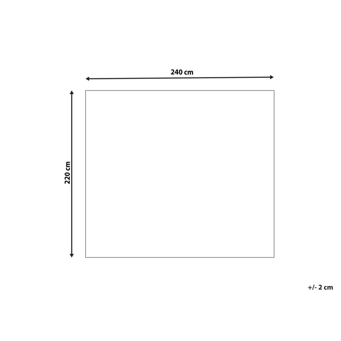 Copriletto in cotone bianco 220 x 240 cm con balza decorativa Camera da letto