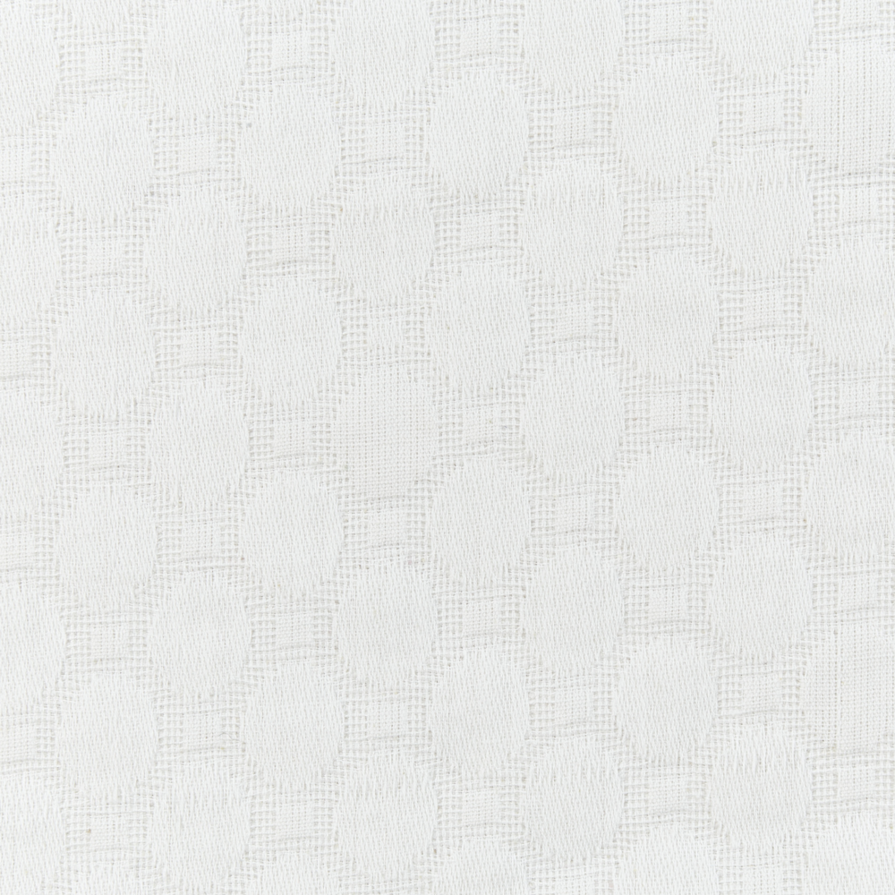 Copriletto in cotone bianco sporco 200 x 220 cm con frange Decorativo Camera da letto