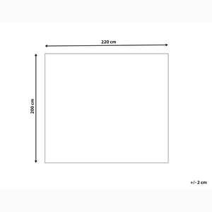 Copriletto in cotone verde 200 x 220 cm con frange Decorativo Camera da letto
