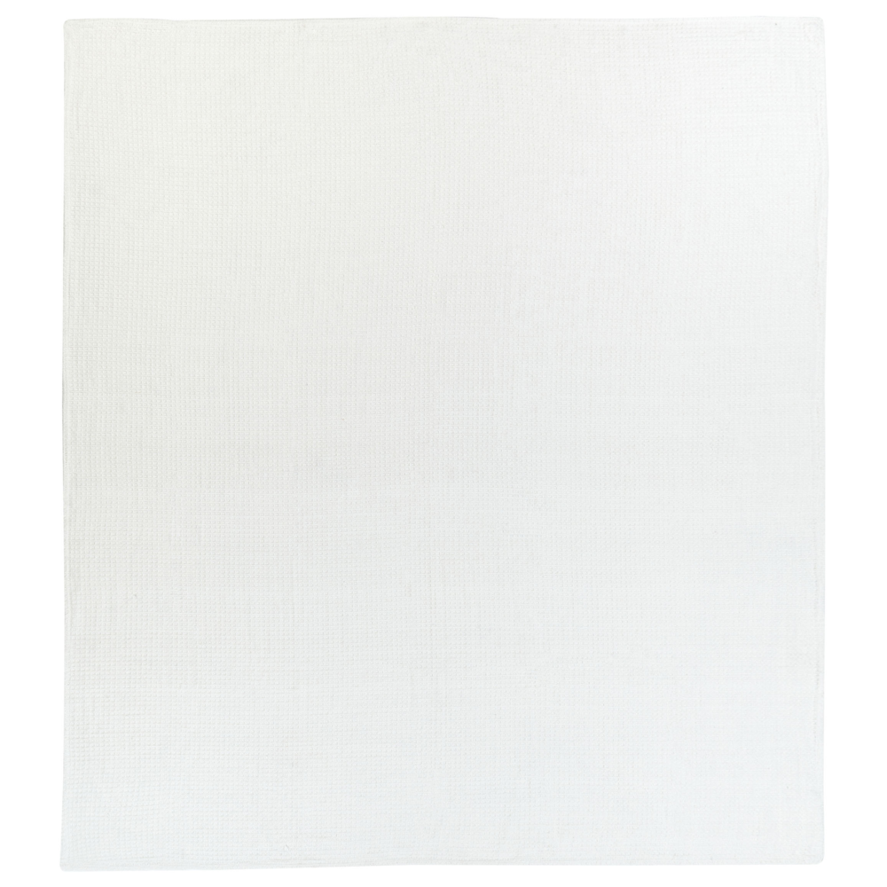 Copriletto in cotone beige chiaro 220 x 200 cm con motivo a tinta unita Decorativo Copriletto Camera da letto