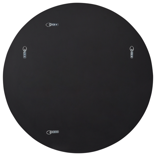 Specchio da parete oro rosa 79 x 79 cm Forma rotonda con ganci Decorazione da parete in stile moderno