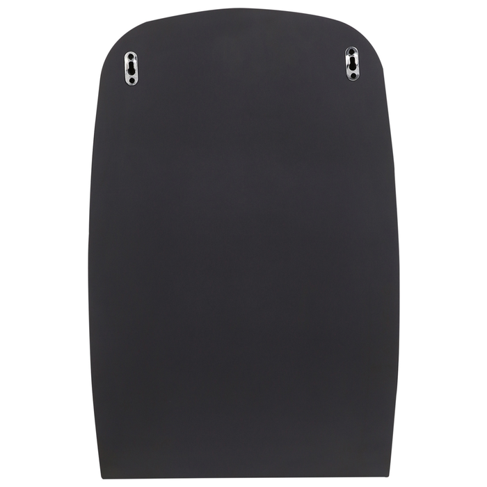 Specchio da parete in metallo argento 40 x 60 cm con ripiano Specchio decorativo a parete Stile moderno da appendere