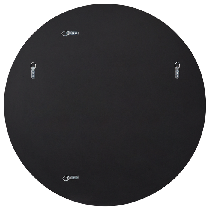 Specchio da parete blu 79 x 79 cm di forma rotonda con ganci Decorazione da parete in stile moderno