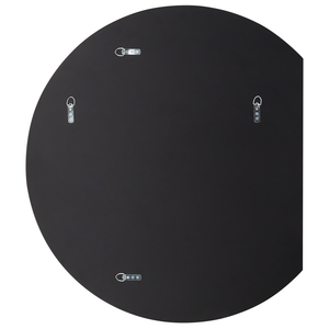 Specchio da parete blu 70 x 79 cm di forma rotonda con ganci Decorazione da parete in stile moderno