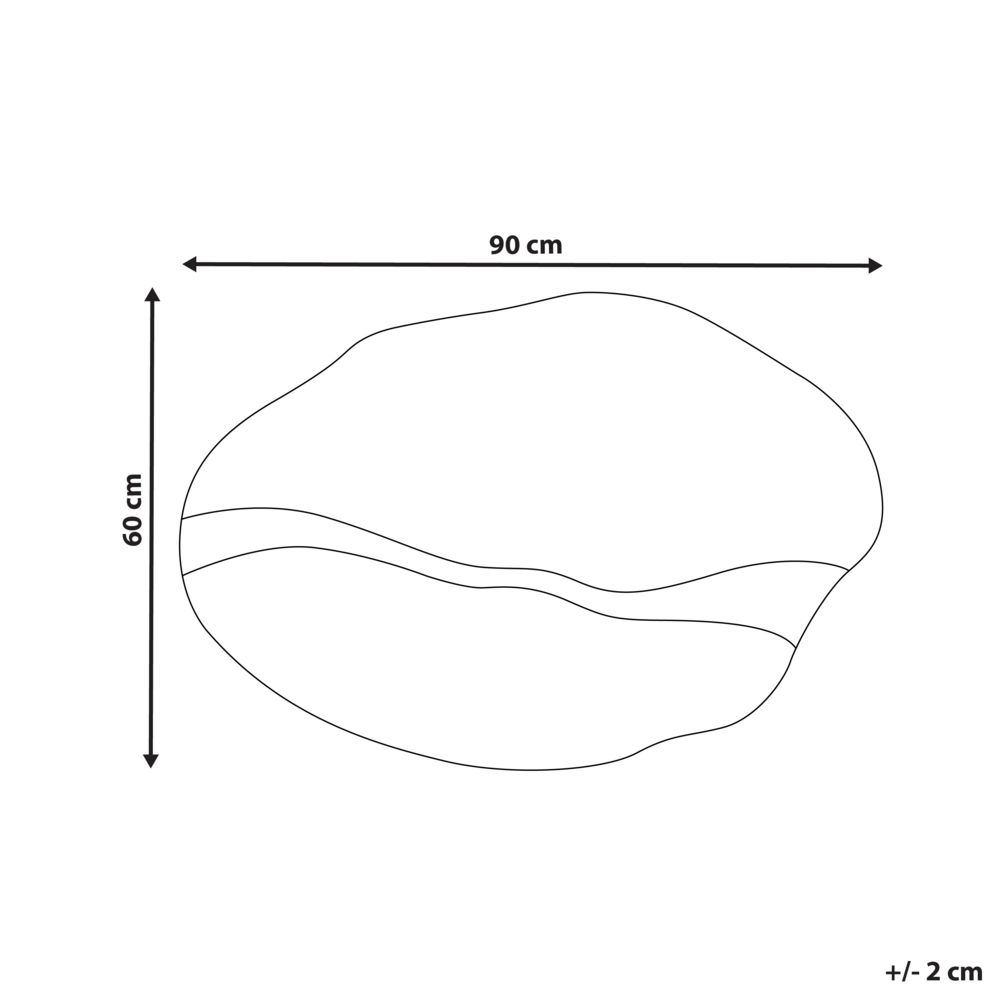 Specchio da parete Oro 60 x 90 cm Specchio decorativo da parete in stile moderno da appendere