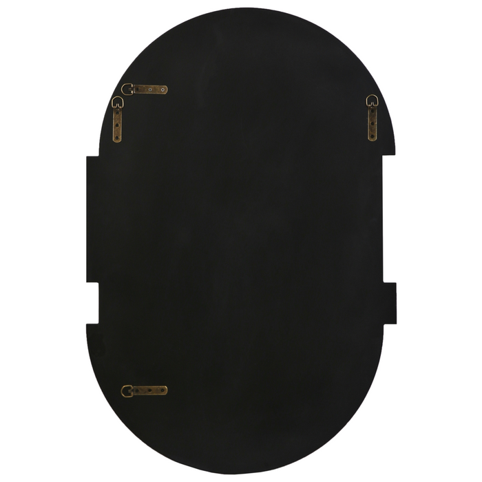 Specchio da parete nero 60 x 90 cm Specchio decorativo da parete in stile moderno da appendere