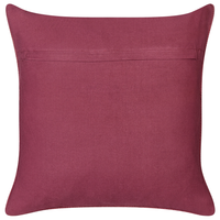 Set di 2 cuscini decorativi in cotone con disegno intrecciato bordeaux camera da letto soggiorno