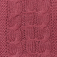 Set di 2 cuscini decorativi in cotone con disegno intrecciato bordeaux camera da letto soggiorno