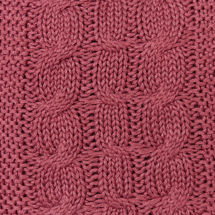 Set di 2 cuscini decorativi in cotone con disegno intrecciato bordeaux camera da letto soggiorno