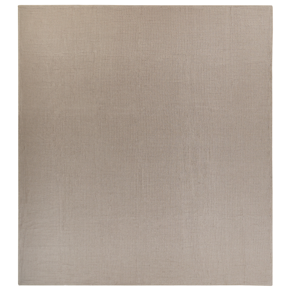 Copriletto in cotone tortora 220 x 240 cm con motivo a tinta unita Decorativo Copriletto Camera da letto